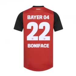Bayer 04 Leverkusen Boniface #22 Fodboldtrøjer 2024-25 Hjemmebanetrøje Mænd