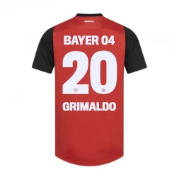 Bayer 04 Leverkusen Grimaldo #20 Fodboldtrøjer 2024-25 Hjemmebanetrøje Mænd