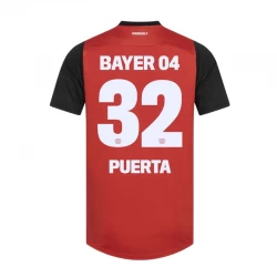 Bayer 04 Leverkusen Puerta #32 Fodboldtrøjer 2024-25 Hjemmebanetrøje Mænd
