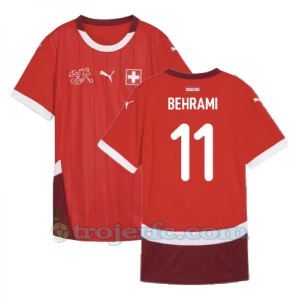 Behrami #11 Schweiz Fodboldtrøjer EM 2024 Hjemmebanetrøje Mænd