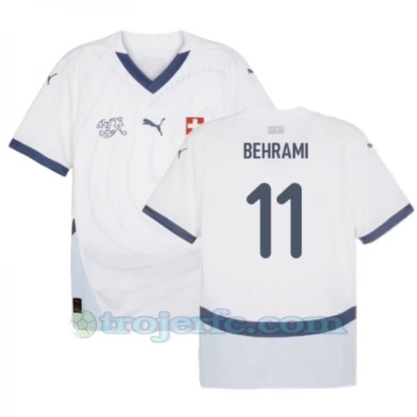 Behrami #11 Schweiz Fodboldtrøjer EM 2024 Udebanetrøje Mænd