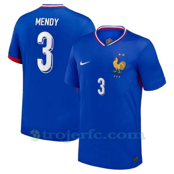 Benjamin Mendy #3 Frankrig Fodboldtrøjer EM 2024 Hjemmebanetrøje Mænd