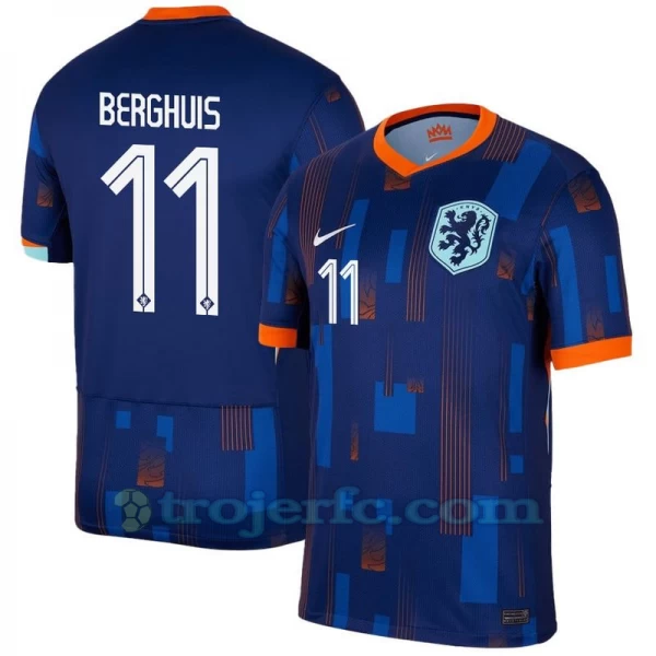 Berghuis #11 Holland Fodboldtrøjer EM 2024 Udebanetrøje Mænd
