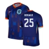 Bergwijn #25 Holland Fodboldtrøjer EM 2024 Udebanetrøje Mænd