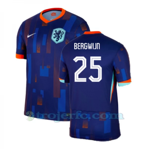 Bergwijn #25 Holland Fodboldtrøjer EM 2024 Udebanetrøje Mænd