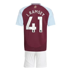 Børn Aston Villa J.Ramsey #41 Fodboldtrøjer 2024-25 Hjemmebanesæt