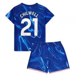 Børn Chelsea FC Chilwell #21 Fodboldtrøjer 2024-25 Hjemmebanesæt