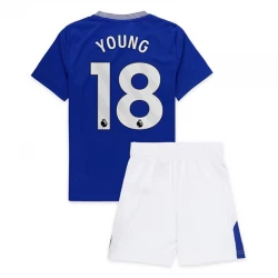 Børn Everton FC Young #18 Fodboldtrøjer 2024-25 Hjemmebanesæt