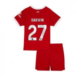 Børn Liverpool FC Darwin #27 Fodboldtrøjer 2023-24 Hjemmebanesæt
