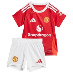 Børn Manchester United Fodboldtrøjer 2024-25 Hjemmebanesæt