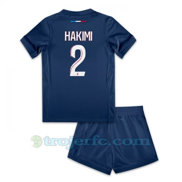Børn Paris Saint-Germain PSG Achraf Hakimi #2 Fodboldtrøjer 2024-25 Hjemmebanesæt
