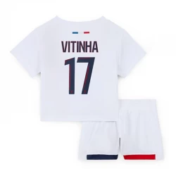 Børn Paris Saint-Germain PSG Fodboldsæt 2024-25 Vitinha #17 Udebanetrøje