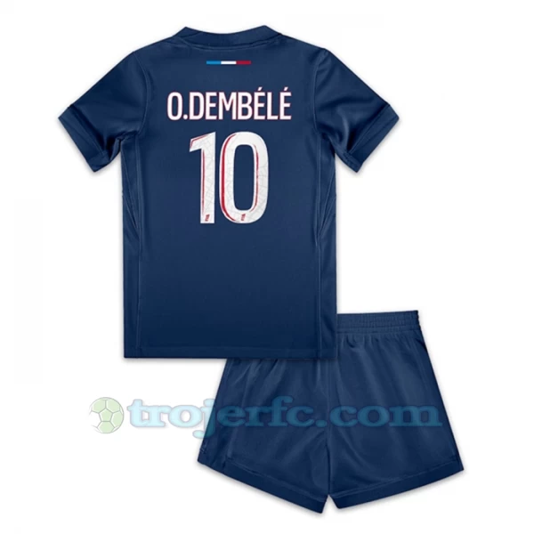 Børn Paris Saint-Germain PSG Ousmane Dembélé #10 Fodboldtrøjer 2024-25 Hjemmebanesæt