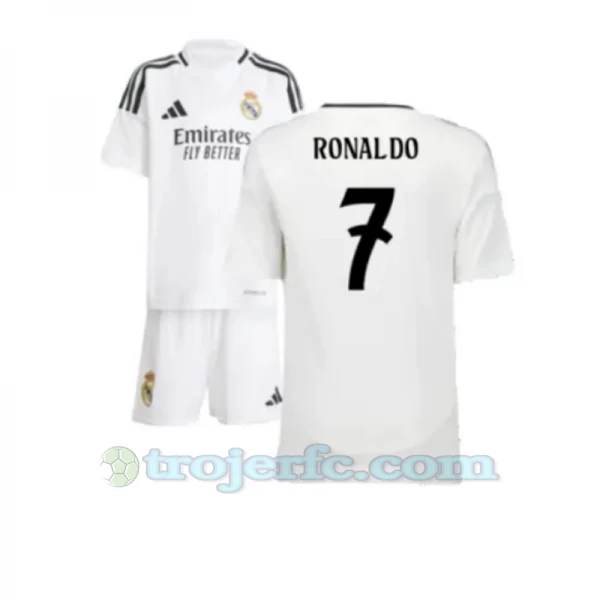 Børn Real Madrid Cristiano Ronaldo #7 Fodboldtrøjer 2024-25 Hjemmebanesæt