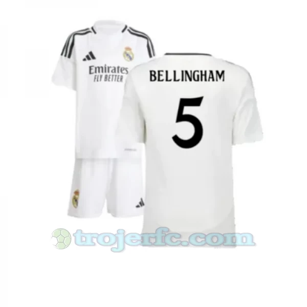 Børn Real Madrid Jude Bellingham #5 Fodboldtrøjer 2024-25 Hjemmebanesæt