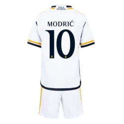 Børn Real Madrid Luka Modrić #10 Fodboldtrøjer 2023-24 Hjemmebanesæt