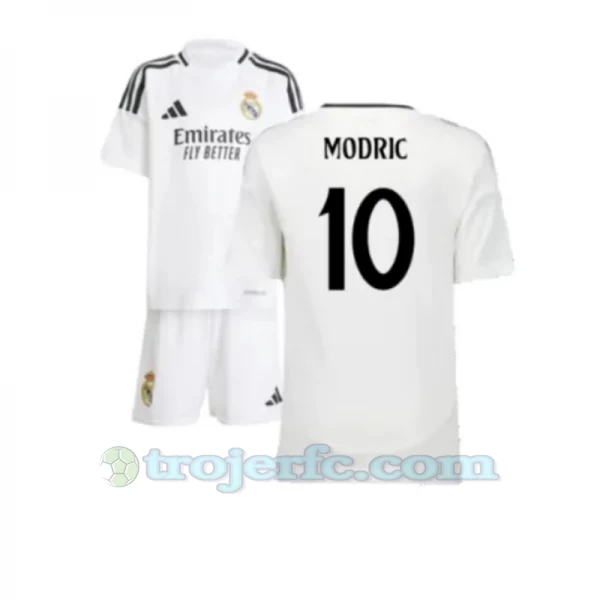 Børn Real Madrid Luka Modrić #10 Fodboldtrøjer 2024-25 Hjemmebanesæt