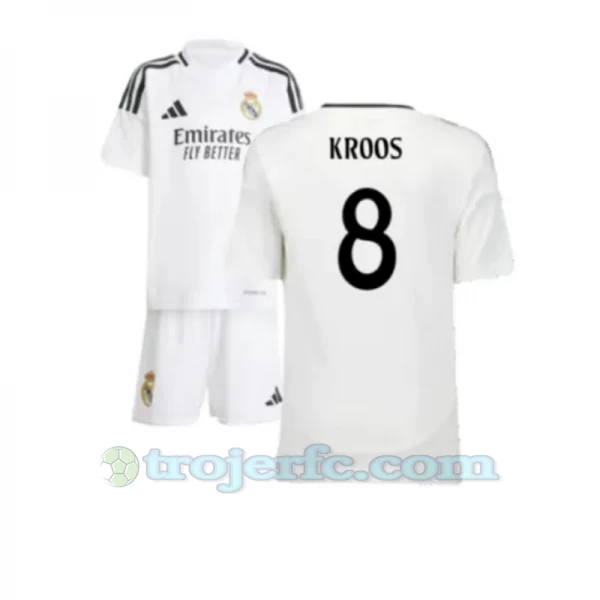 Børn Real Madrid Toni Kroos #8 Fodboldtrøjer 2024-25 Hjemmebanesæt