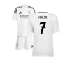 Børn Real Madrid Vinicius Junior #7 Fodboldtrøjer 2024-25 Hjemmebanesæt