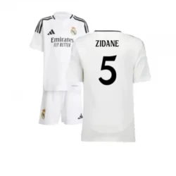 Børn Real Madrid Zinédine Zidane #5 Fodboldtrøjer 2024-25 Hjemmebanesæt