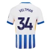 Brighton Hove Albion Veltman #34 Fodboldtrøjer 2024-25 Hjemmebanetrøje Mænd