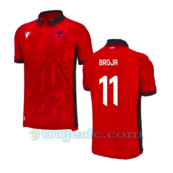 Broja #11 Albania Fodboldtrøjer EM 2024 Hjemmebanetrøje Mænd