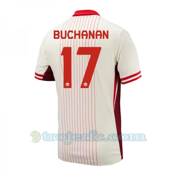 Buchanan #17 Canada Fodboldtrøjer Copa America 2024 Udebanetrøje Mænd