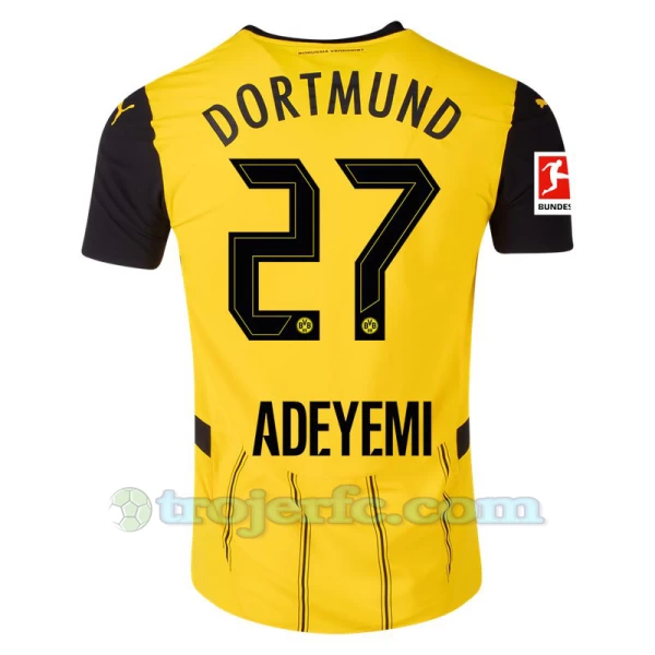 BVB Borussia Dortmund Adeyemi #27 Fodboldtrøjer 2024-25 Hjemmebanetrøje Mænd