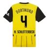 BVB Borussia Dortmund N. Schlotterbeck #4 Fodboldtrøjer 2024-25 Hjemmebanetrøje Mænd