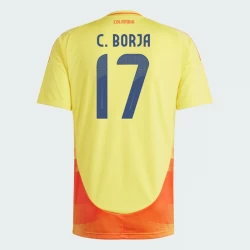 C. Borja #17 Colombia Fodboldtrøjer Copa America 2024 Hjemmebanetrøje Mænd