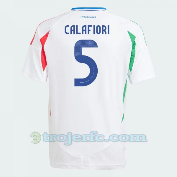 Calafiori #5 Italien Fodboldtrøjer EM 2024 Udebanetrøje Mænd