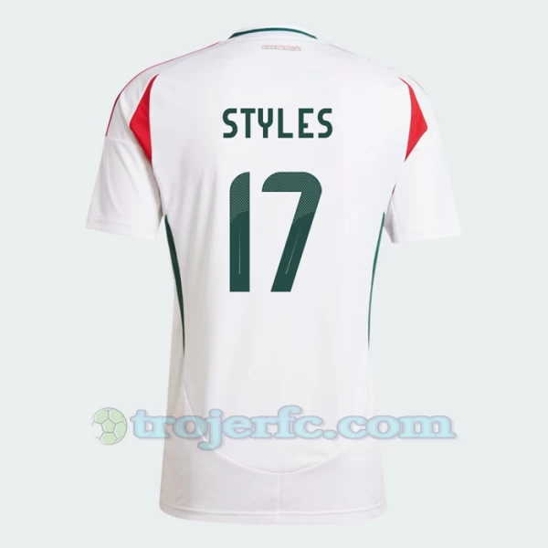 Callum Styles #17 Ungarn Fodboldtrøjer EM 2024 Udebanetrøje Mænd
