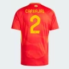 Carvajal #2 Spanien Fodboldtrøjer EM 2024 Hjemmebanetrøje Mænd