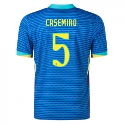 Casemiro #5 Brasilien Fodboldtrøjer Copa America 2024 Udebanetrøje Mænd
