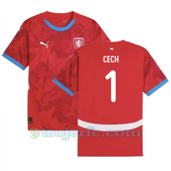 Cech #1 Tjekkiet Fodboldtrøjer EM 2024 Hjemmebanetrøje Mænd