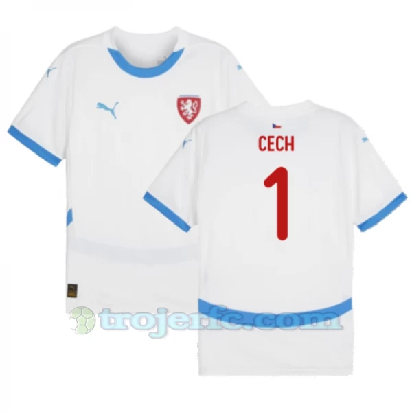 Cech #1 Tjekkiet Fodboldtrøjer EM 2024 Udebanetrøje Mænd