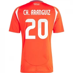 Ch. Aranguiz #20 Chile Fodboldtrøjer Copa America 2024 Hjemmebanetrøje Mænd