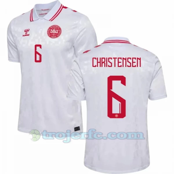Christensen #6 Danmark Fodboldtrøjer EM 2024 Udebanetrøje Mænd