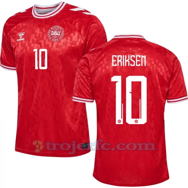 Christian Eriksen #10 Danmark Fodboldtrøjer EM 2024 Hjemmebanetrøje Mænd