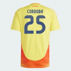 Cordoba #25 Colombia Fodboldtrøjer Copa America 2024 Hjemmebanetrøje Mænd