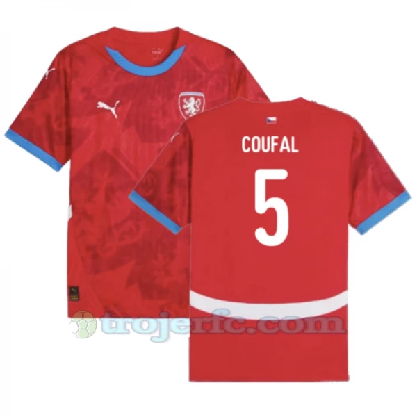 Coufal #5 Tjekkiet Fodboldtrøjer EM 2024 Hjemmebanetrøje Mænd
