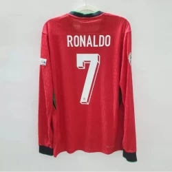 Cristiano Ronaldo #7 Portugal Fodboldtrøjer EM 2024 Hjemmebanetrøje Mænd Lange Ærmer