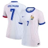 Dame Antoine Griezmann #7 Frankrig Fodboldtrøjer EM 2024 Udebanetrøje