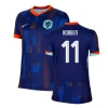 Dame Arjen Robben #11 Holland Fodboldtrøjer EM 2024 Udebanetrøje