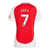Dame Arsenal FC Bukayo Saka #7 Fodboldtrøjer 2024-25 Hjemmebanetrøje