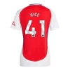 Dame Arsenal FC Declan Rice #41 Fodboldtrøjer 2024-25 Hjemmebanetrøje