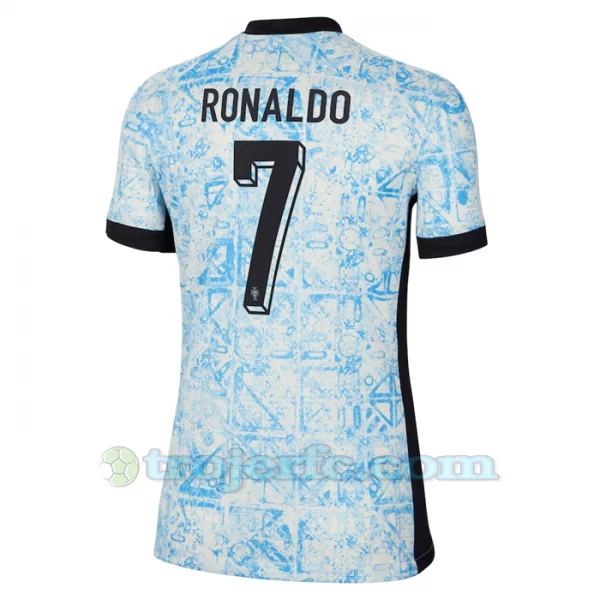 Dame Cristiano Ronaldo #7 Portugal Fodboldtrøjer EM 2024 Udebanetrøje