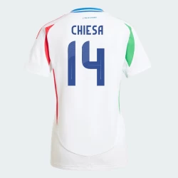 Dame Federico Chiesa #14 Italien Fodboldtrøjer EM 2024 Udebanetrøje