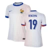 Dame Karim Benzema #19 Frankrig Fodboldtrøjer EM 2024 Udebanetrøje
