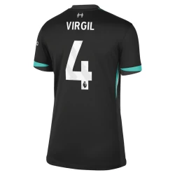 Dame Liverpool FC Fodboldtrøjer 2024-25 Virgil van Dijk #4 Udebanetrøje